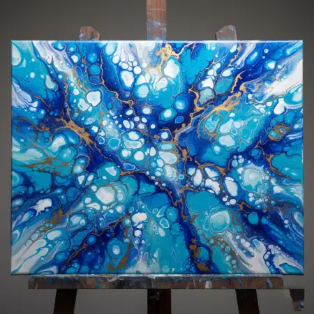 Free Blue Picture Fluid Art Background Download