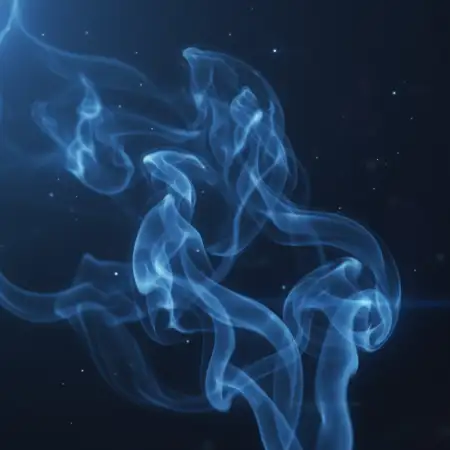 Free Blue Smoke Effect Picture On Black Background Background Download