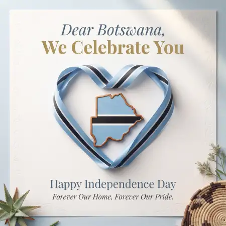 botswana independence day 2026 facebook wishes - Botswana Independence Day Wishes With Botswana Flag