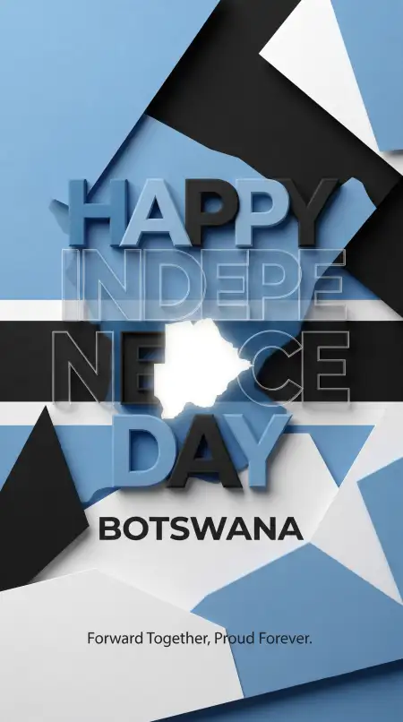 botswana independence day 2026 instagram wishes - Botswana Independence Day Wishes With Botswana Flag