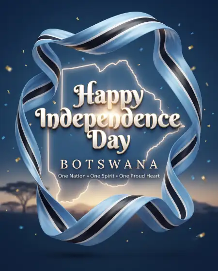 botswana independence day 2026 whatsapp wishes design