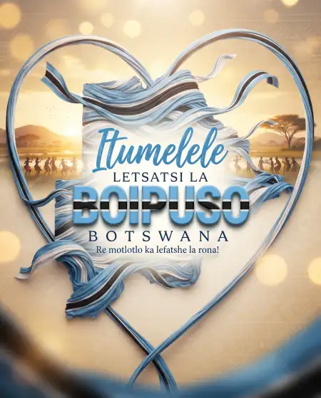 botswana independence day cultural poster design