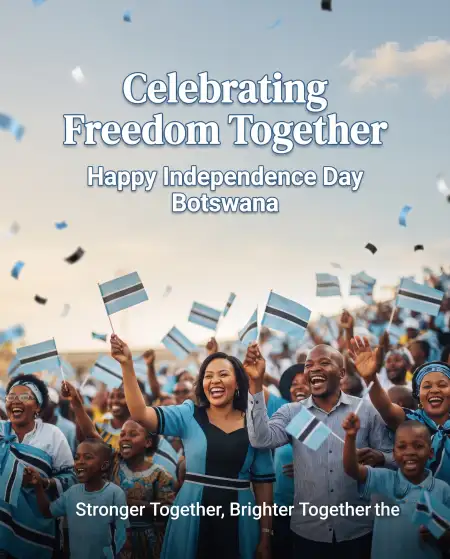 botswana independence day freedom poster 2026