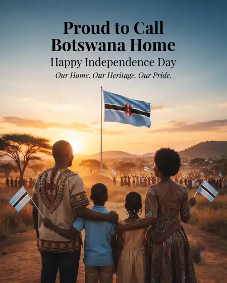 botswana independence day patriotic poster 2026