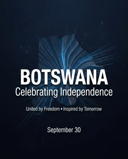 botswana independence day september 30 poster