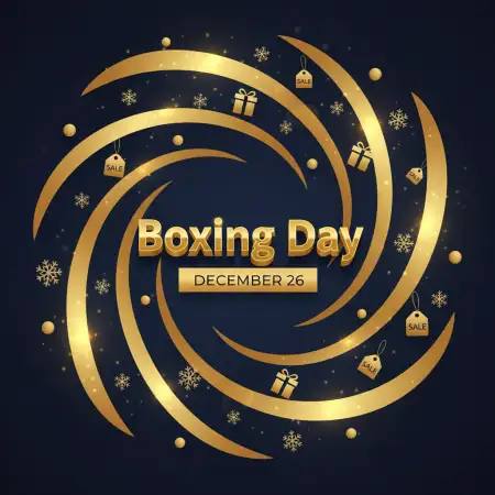 Free Boxing Day 3d Text Background Background Download