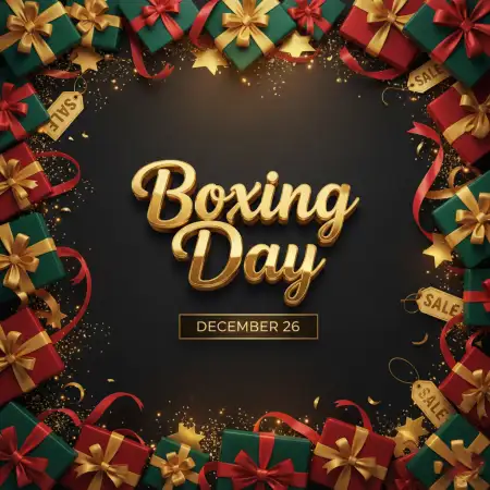 Free Boxing Day Best Offer Banner Background Download