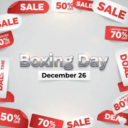 Free Boxing Day Line Art Design Background Download