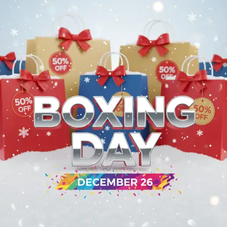 Free Boxing Day Offer Banner For Website Background Download