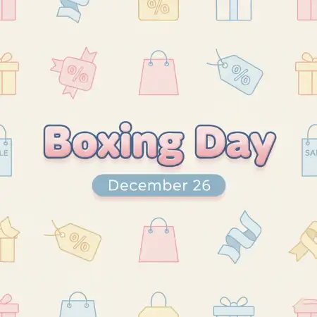 Free Boxing Day Online Shopping Sale Design Background Download