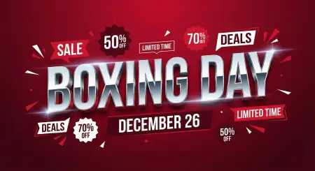 Free Boxing Day Premium Sale Design Background Download