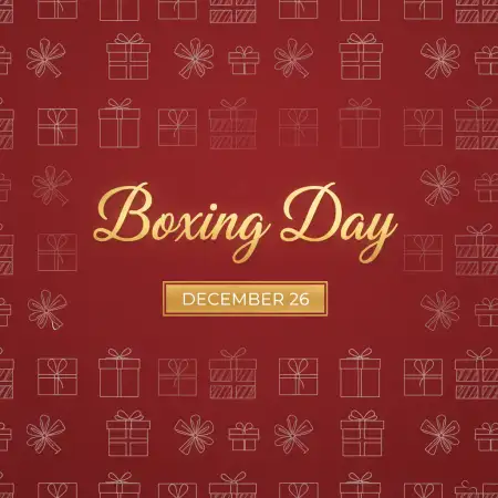 Free Boxing Day Promotional Artwork Background Download