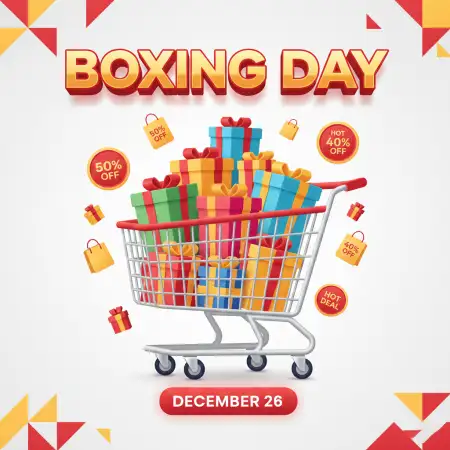 Free Boxing Day Shop Sale Background Background Download
