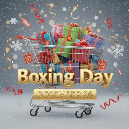 Free Boxing Day Shopping Sale Background Background Download