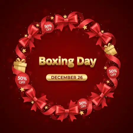 Free Boxing Day Vector Background Background Download
