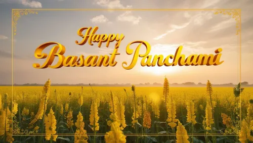 bright yellow-orange sky basant panchami theme images