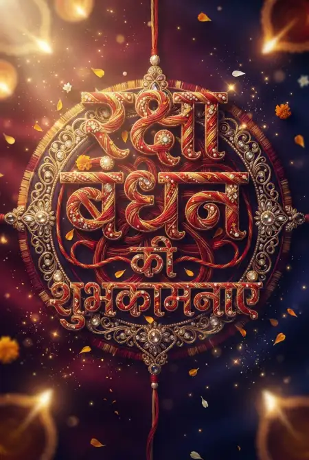 Free Brother Sister Love Raksha Bandhan Wishes Hindi Typography Creative Image Image Download