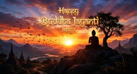 Free Buddha Jayanti 2026 Hindi Wishes Images Background Image Download