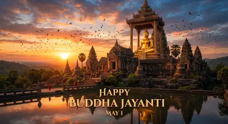 Free Buddha Jayanti 2026 Poster With Buddha Image Background Image Download