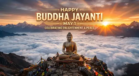 Free Buddha Jayanti 2026 Poster With Quotes Background Image Download
