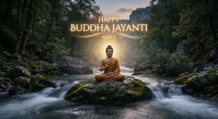 Free Buddha Jayanti 2026 Spiritual Art Design Background Image Download