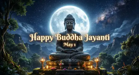 Free Buddha Jayanti 2026 Spiritual Quotes Background Image Download