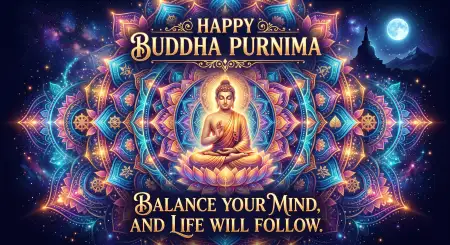 Buddha Purnima 2026 Motivational Quotes Images - Free Happy Buddha Purnima Wishes 2026 Download