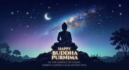 Buddha Purnima 2026 Wishes With Meditation Quotes - Free Happy Buddha Purnima Wishes 2026 Download