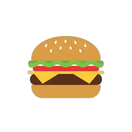 Free Burger Png Flat Design PNG Image Download