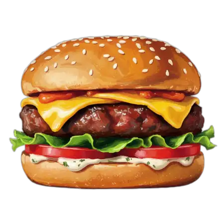 Burger Png For Poster Design