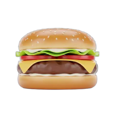 Burger Png Mockup Transparent
