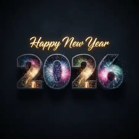 Free Business New Year Greeting Card 2026 Background Download