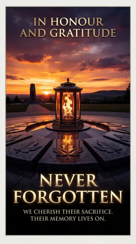 Canadian Memorial Day Memorial Frame Png - Free Canadian Memorial Day Download