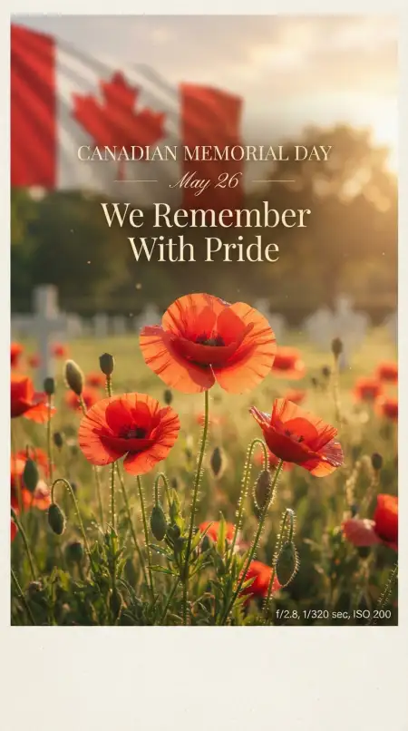 Canadian Memorial Day Remembrance Poster - Free Canadian Memorial Day Download