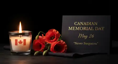 Canadian Memorial Day Remembrance Tribute Card - Free Canadian Memorial Day Download
