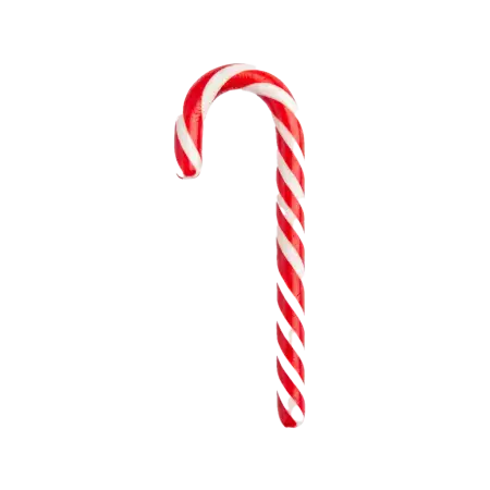 Candy Cane Png With Holly Leaves - Free Candy Cane Png Download