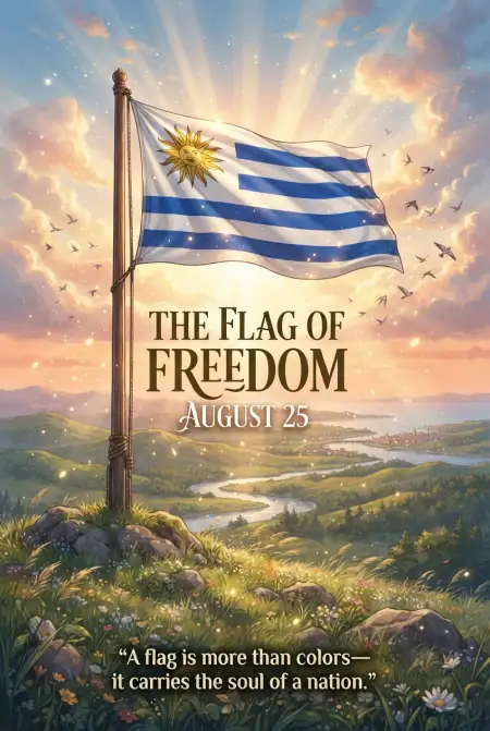 Celebrate The Freedom Of Uruguay On August 25 2026 - Free Uruguay Independence Day 2026 Download