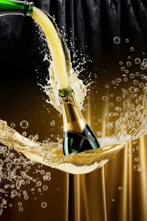 champagne bottle background for celebrations