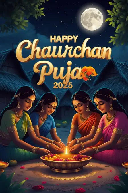 Chaurchan Puja 2025 How To Perform Rituals - Free Happy Hartalika Teej 2025 Download