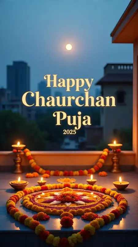 Chaurchan Puja 2025 Moon Worship Images - Free Puja Images Download