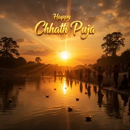 Free Chhath Puja Greetings In Hindi Font Download Background Download