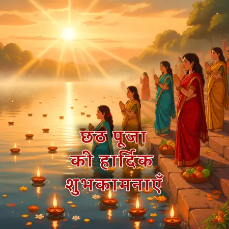 Free Chhath Puja Par Bhakti Bhari Photo Caption Hindi Me Background Download