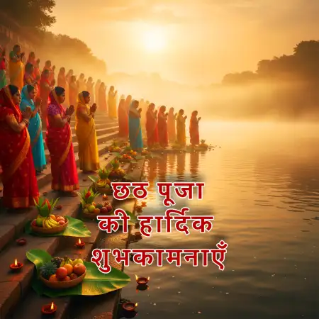 Free Chhath Puja Par Hindi Sandesh Background Download