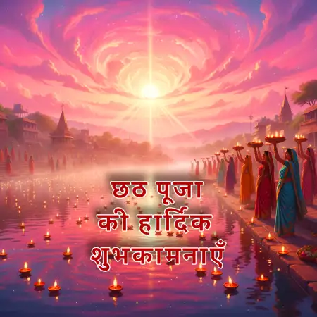 Free Chhath Puja Par Subhkamna Sandesh Hindi Font Me Background Download
