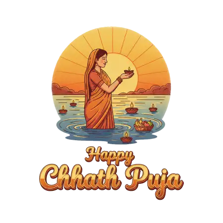 Free Chhath Puja Png With Traditional Dress Woman PNG Image Download
