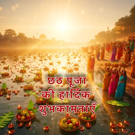 Free Chhath Puja Subhkamnaye Image Hindi Me Background Download