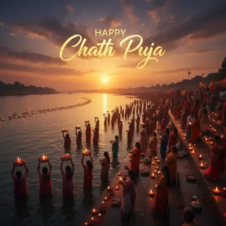 Free Chhath Puja Wishes Photo For Whatsapp Background Download