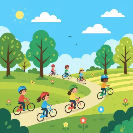 Free Childrens Day Background With Cartoon Style Art Background Download