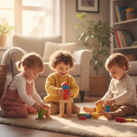 Free Childrens Day Background With Cute Baby Photo Background Download