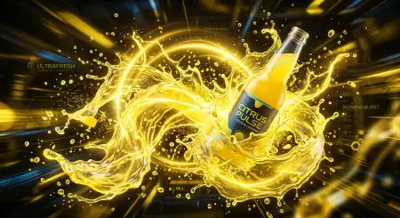 Chilled Lemonade Splash Background - Free Lemon Juice Background Download
